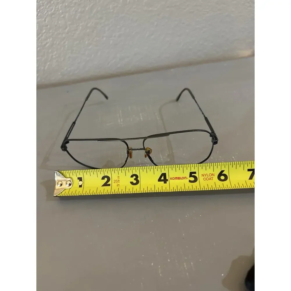 Vintage Alfa Romeo Eyeglass Frames 55-5502 Made Italy Aviator Metal Optical 145